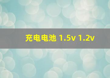 充电电池 1.5v 1.2v